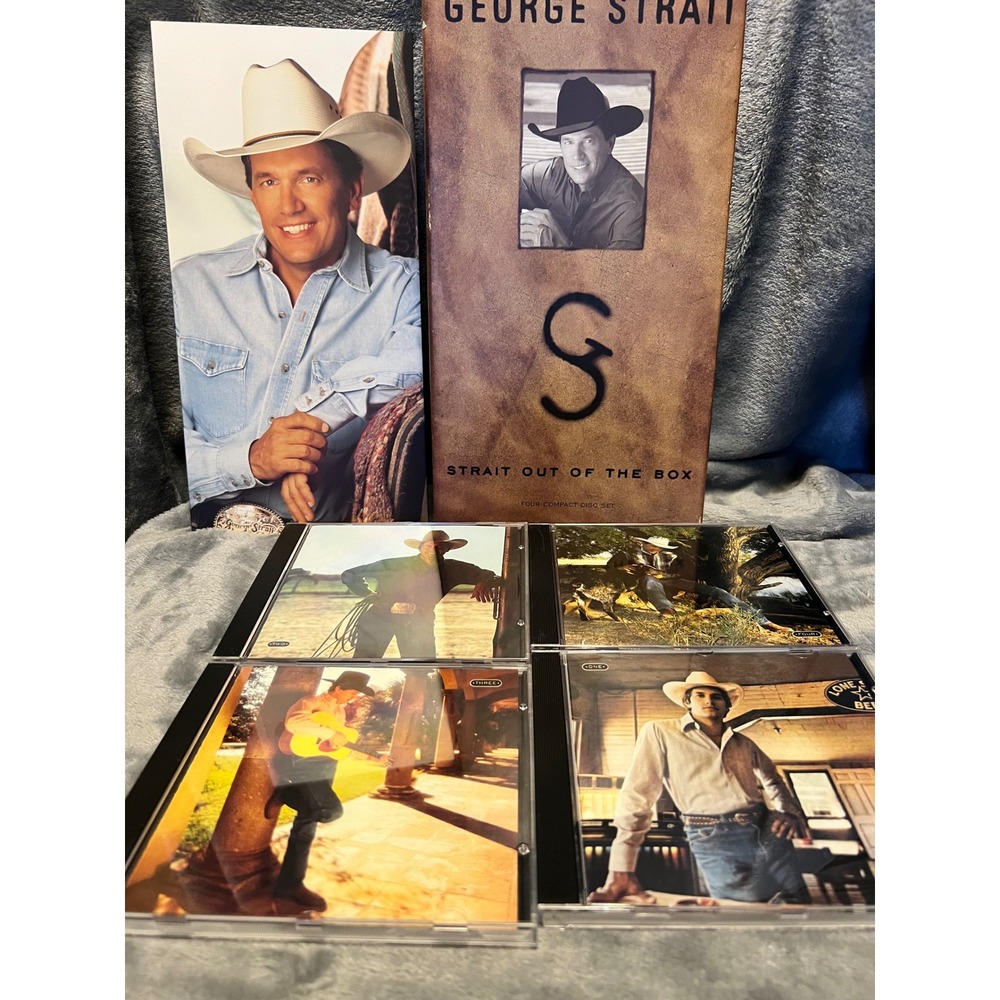 George Strait Strait Out of the Box 4 CD Set MCA 1995 Country Music Collection